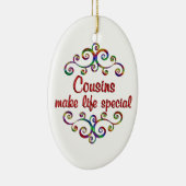 いとこ達が人生を特別なものにする セラミックオーナメント (右)