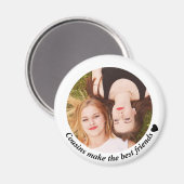 いとこ達が友最高の達を写真にする マグネット (正面/裏面)