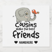 いとこ達が友達最高のになる ビールラベル (シングルラベル)