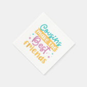 いとこ達が最高の友女を作る スタンダードカクテルナプキン (角)