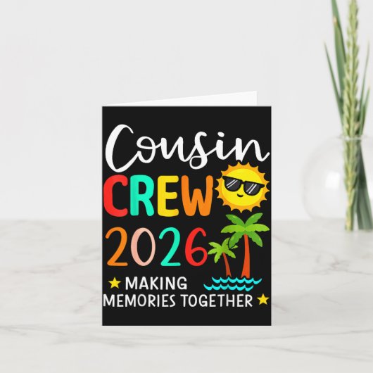 いとこ達と2026年の夏の思い出作り家族 カード (正面)