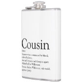 「いとこ」定義名言 現代のモノクローム フラスク (左)