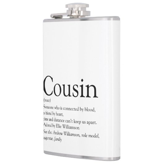 「いとこ」定義名言 現代のモノクローム フラスク (左)