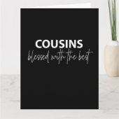 いとこ - 最高の祝福 カード (正面)