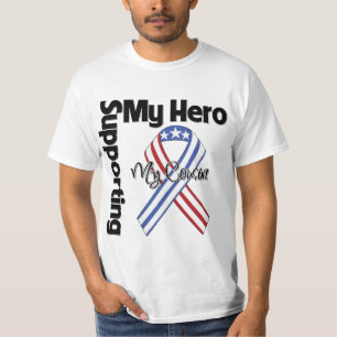 いとこ-私の英雄を支えている軍隊 Tシャツ