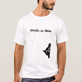 「いないいないばあ」Tシャツ - 楽しいグラフィックTシャツ Tシャツ