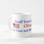 いなか町の誇りを持ったなコーヒー・マグ コーヒーマグカップ (正面左)