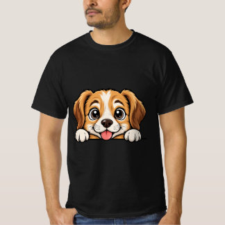 いぬの顔出しパネル Tシャツ