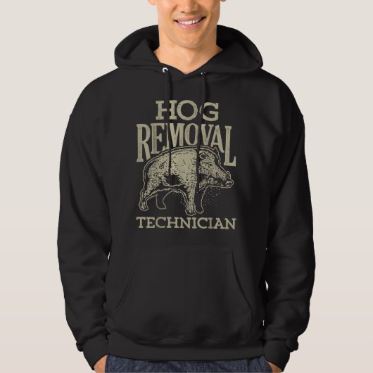いのしし駆除技術者 Tシャツ 猪狩り (正面)