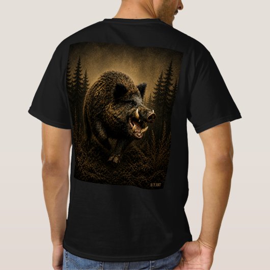 いのしし Tシャツ (裏面)