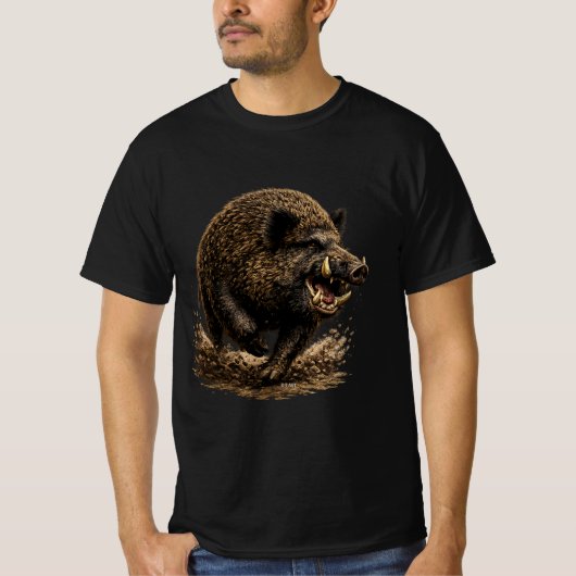 いのしし Tシャツ (正面)