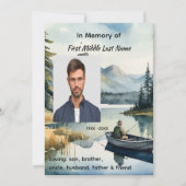 いのちの感謝祭　湖でボートに乗って釣り 招待状 (正面)