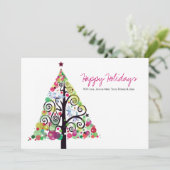 いのちの木のホリデー家族グリーティングカード シーズンカード (スタンド正面)