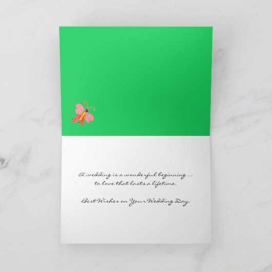 「いのちの木」 結婚おめでとうございます カード (内部)