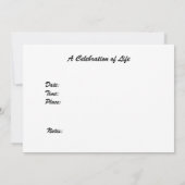 いのちの祝祭　ご招待　美しい景色 招待状 (裏面)