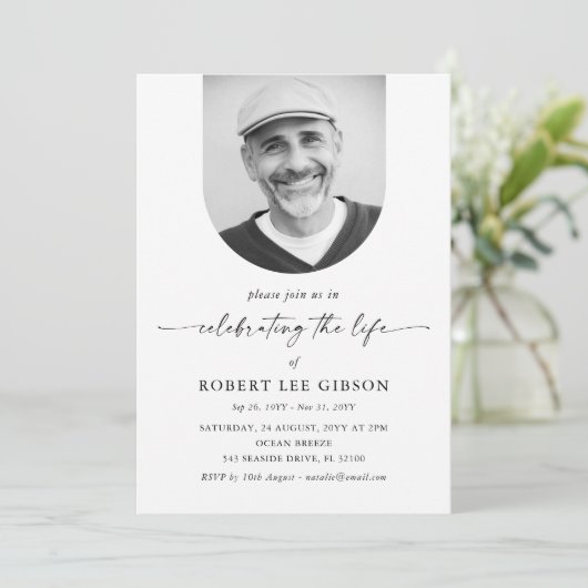 いのちの祭り　お別れの記念式典 招待状 (スタンド正面)