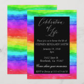 いのちの虹の追悼式 招待状 (正面/裏面)