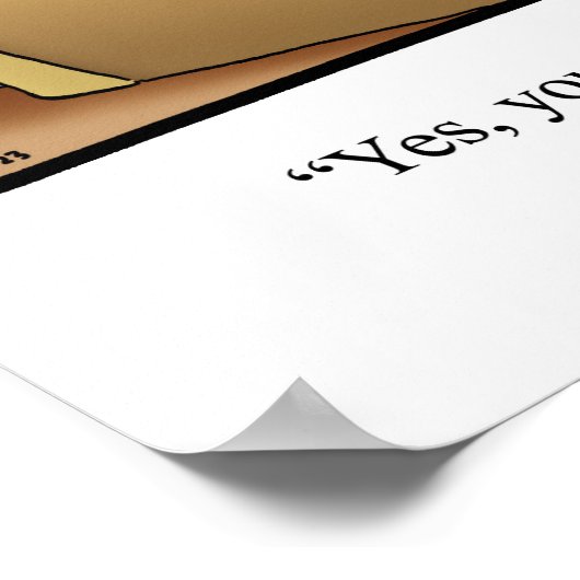 いびきおもしろいポスター「眼鏡」 ポスター (角)