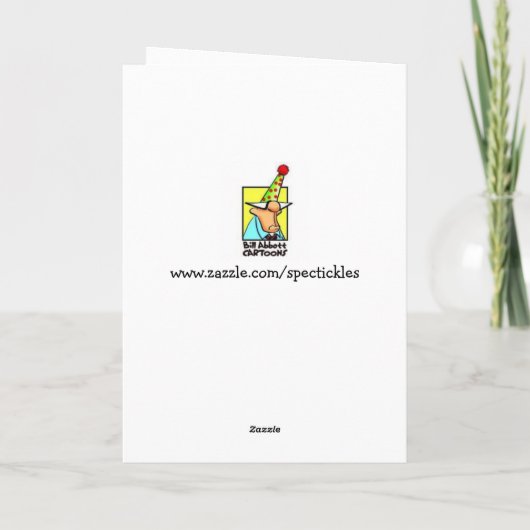 いびきおもしろいユーモア記念日カード カード (裏面)