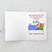 いびきをかくバレンタインデー… シーズンカード (内部)