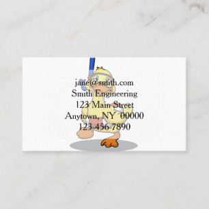 いびきマスクを着たカモ 背景色を選択 名刺