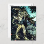 「いまどうだ、精霊」アーサー・ラッカムによる妖精の芸術 ポストカード (正面/裏面)