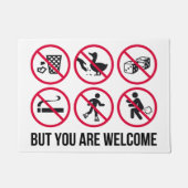 いやいやあなたは歓迎 ドアマット (正面)