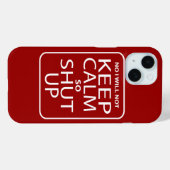 いやおもしろい落ち着けな保い Case-Mate iPhoneケース (裏面 (横))