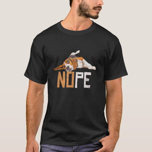 いやだ ビーグル 犬 子犬 ペット 動物 毛皮 肉球 Tシャツ (正面)