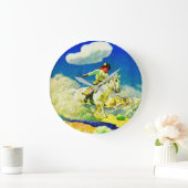 いやカン・ワイス・カウボーイ ラージ壁時計 (ホーム)