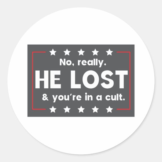 いやホント。彼失ったとあなたは宗教的 ラウンドシール (正面)