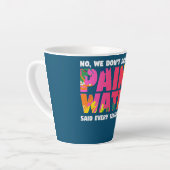 いや水は飲まな絵を描い。 カフェラテマグ (左アングル)