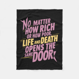 いや金持ちでも貧乏でも…シール フリースブランケット