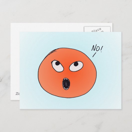 「いや！」 ポストカード (正面/裏面)