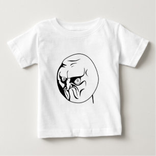 いや!Rage漫画インターネットミーム ベビーTシャツ