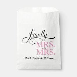 いよいよミセス・アンド・ミセス・ウェディング・レセプション フェイバーバッグ