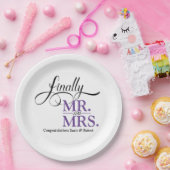 いよいよミセス・ウェディング・レセプション ペーパープレート (パーティー)