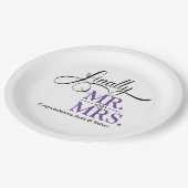 いよいよミセス・ウェディング・レセプション ペーパープレート (アングル)