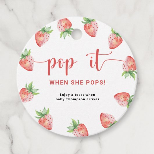 いよいよ出産 "Pop it When she pops" フェイバータグ (正面)