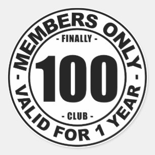 いよいよ100クラブ ラウンドシール