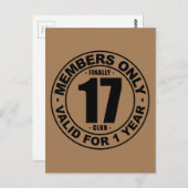 いよいよ17クラブ ポストカード (正面/裏面)