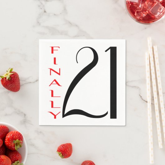 いよいよ21歳21歳 スタンダードカクテルナプキン (インサイチュ)