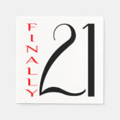 いよいよ21歳21歳 スタンダードカクテルナプキン (正面)