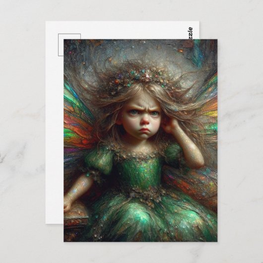 いらいらさせる小さな妖精は ポストカード (正面/裏面)