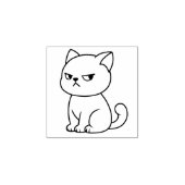 いらいら猫 1x1 ラバースタンプ (インプリント)