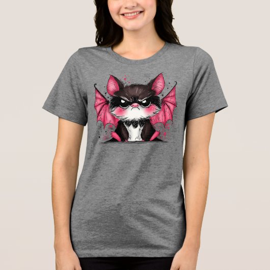 いらだつコウモリ トライブレンドTシャツ (正面)