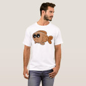 いらだつ金魚のキャラクター Tシャツ (正面フル)