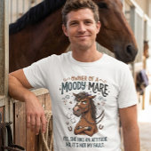 いらだつ雌馬の態度 牧場ライフ ユーモア Tシャツ