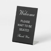 いらっしゃいませ感謝していん 台座サイン (正面)