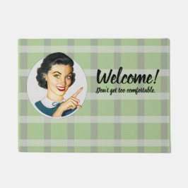 いらっしゃいませ！あまり気持ち良くするな ドアマット